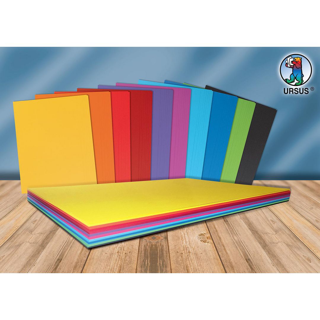 Kartong URSUS A2 220g 10 farger (120)