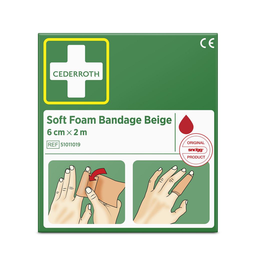 Bandasje CEDERROTH Soft Foam 2m beige
