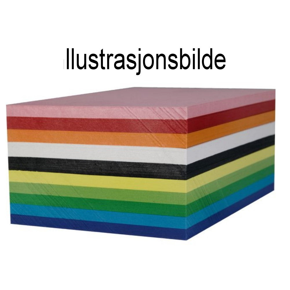 Kartong farget 10 stk
