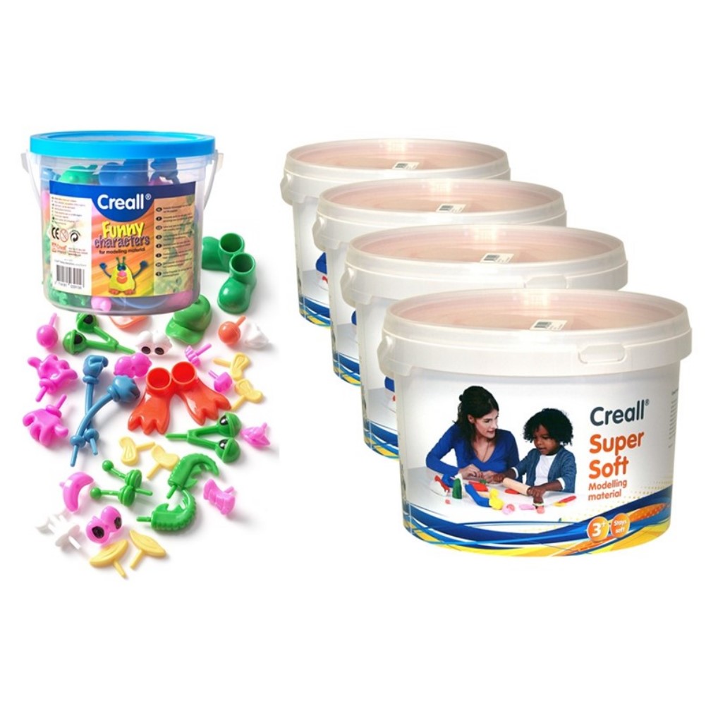 Creall Supersoft modellpakke med figurer