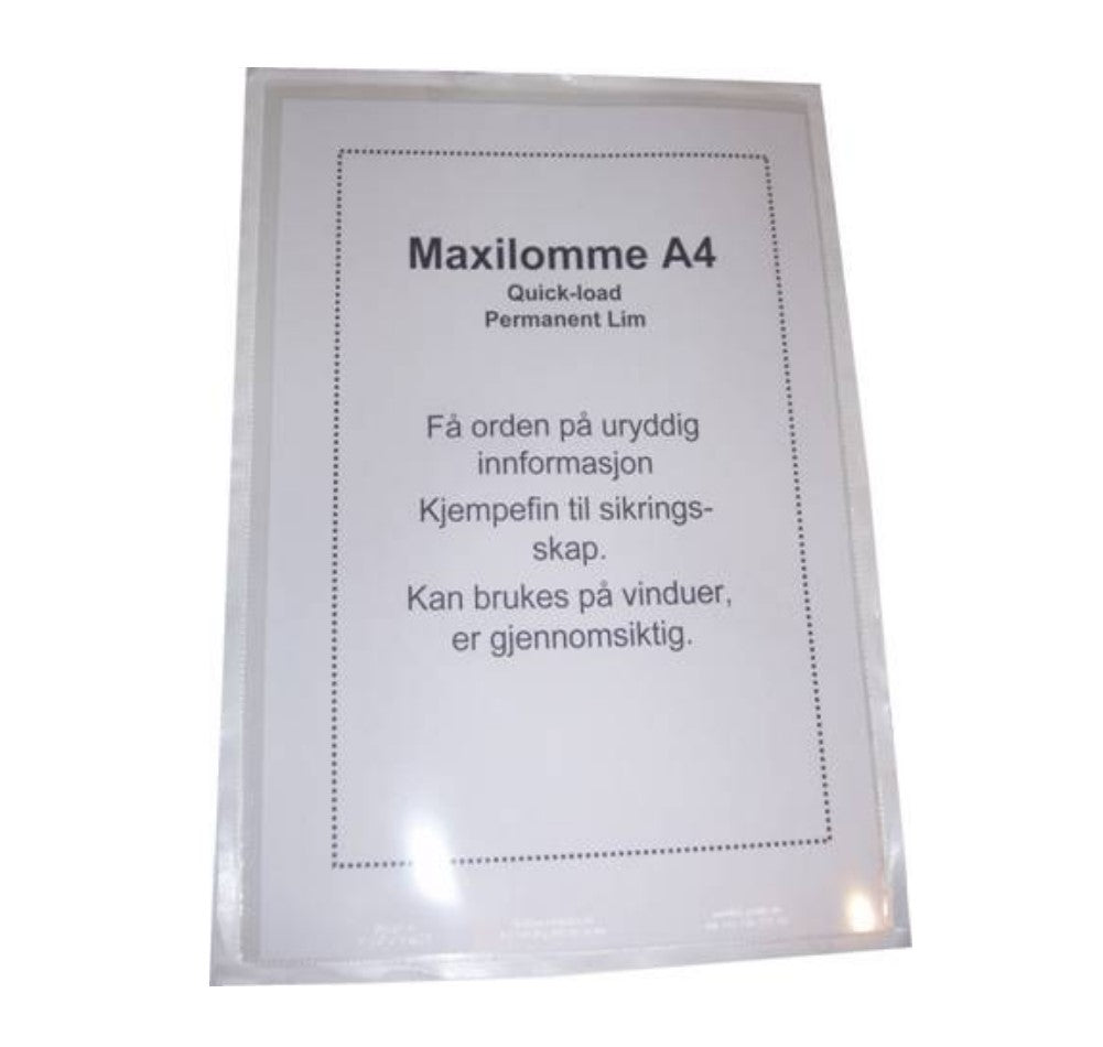 Kurslisteholder / plastlomme - ordinær - TILBUD!