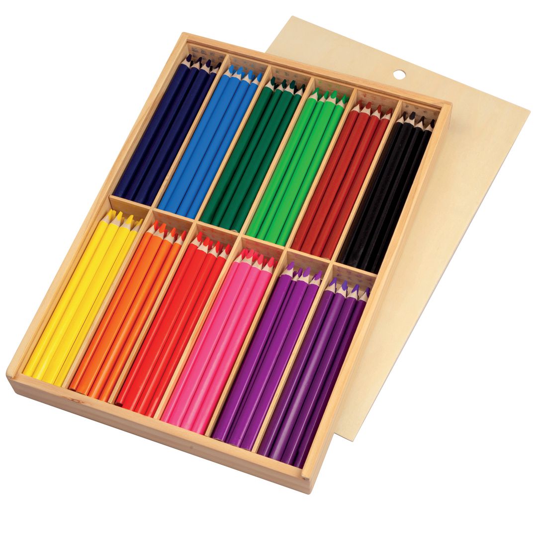 Trekantet fargeblyant PLAYBOX Jumbo 12 frg (144)