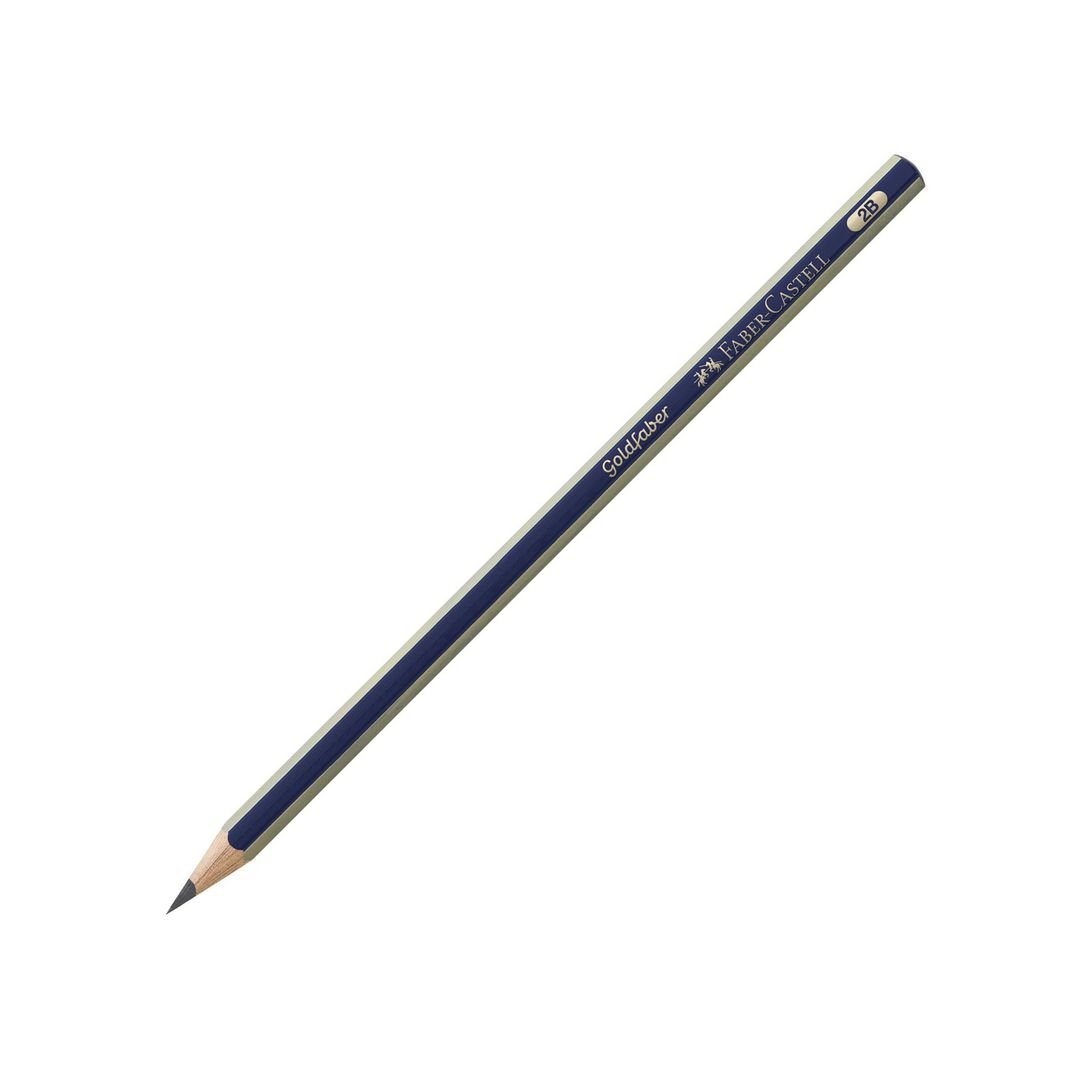 Blyant FABER-CASTELL Gull 1221 2B - 12 stk