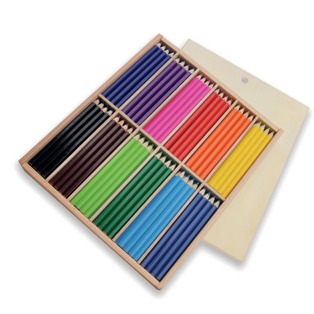 Sekskantet fargeblyant PLAYBOX jumbo 12x12 (144)