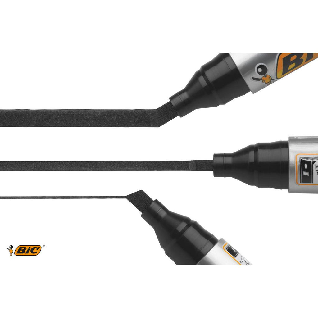 Merkepenn BIC Marking 2300 skrå sort - 12 stk