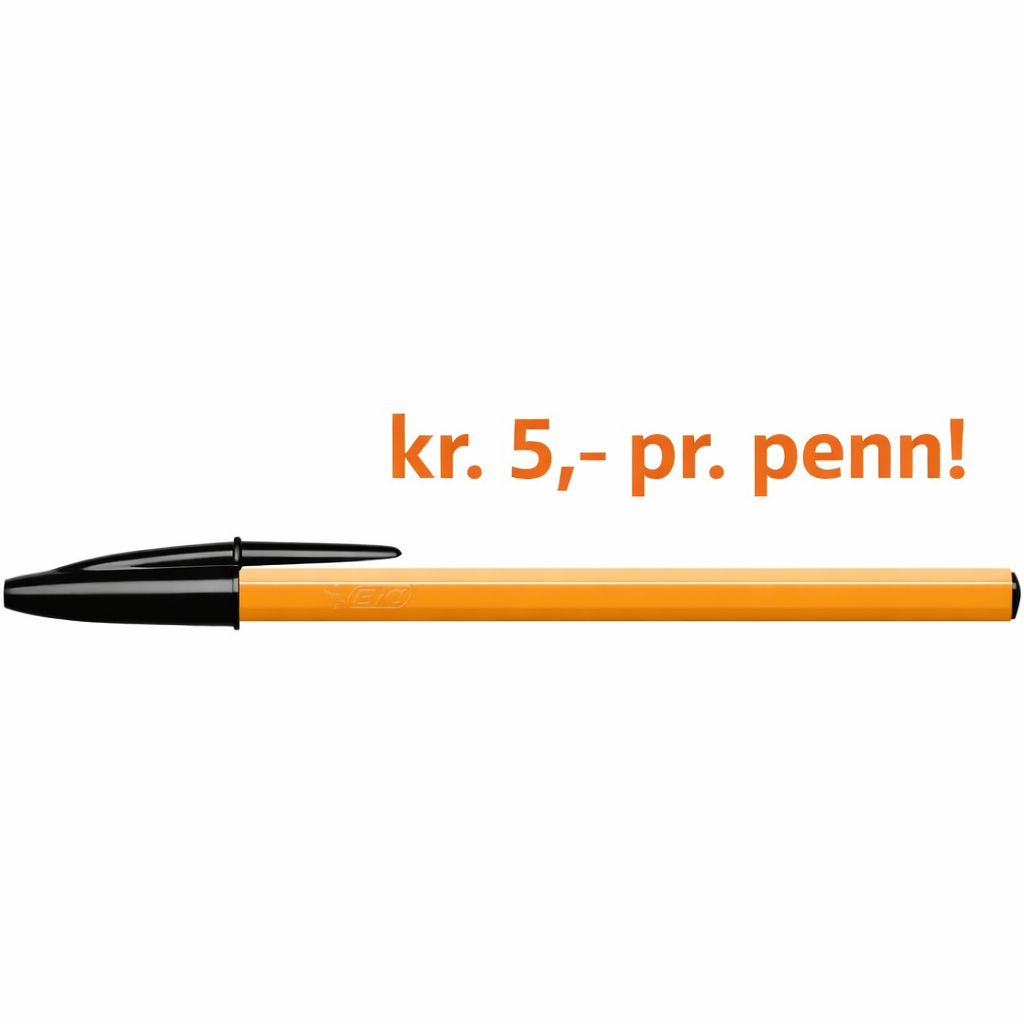 Kulepenn BIC Orange F - 20 stk