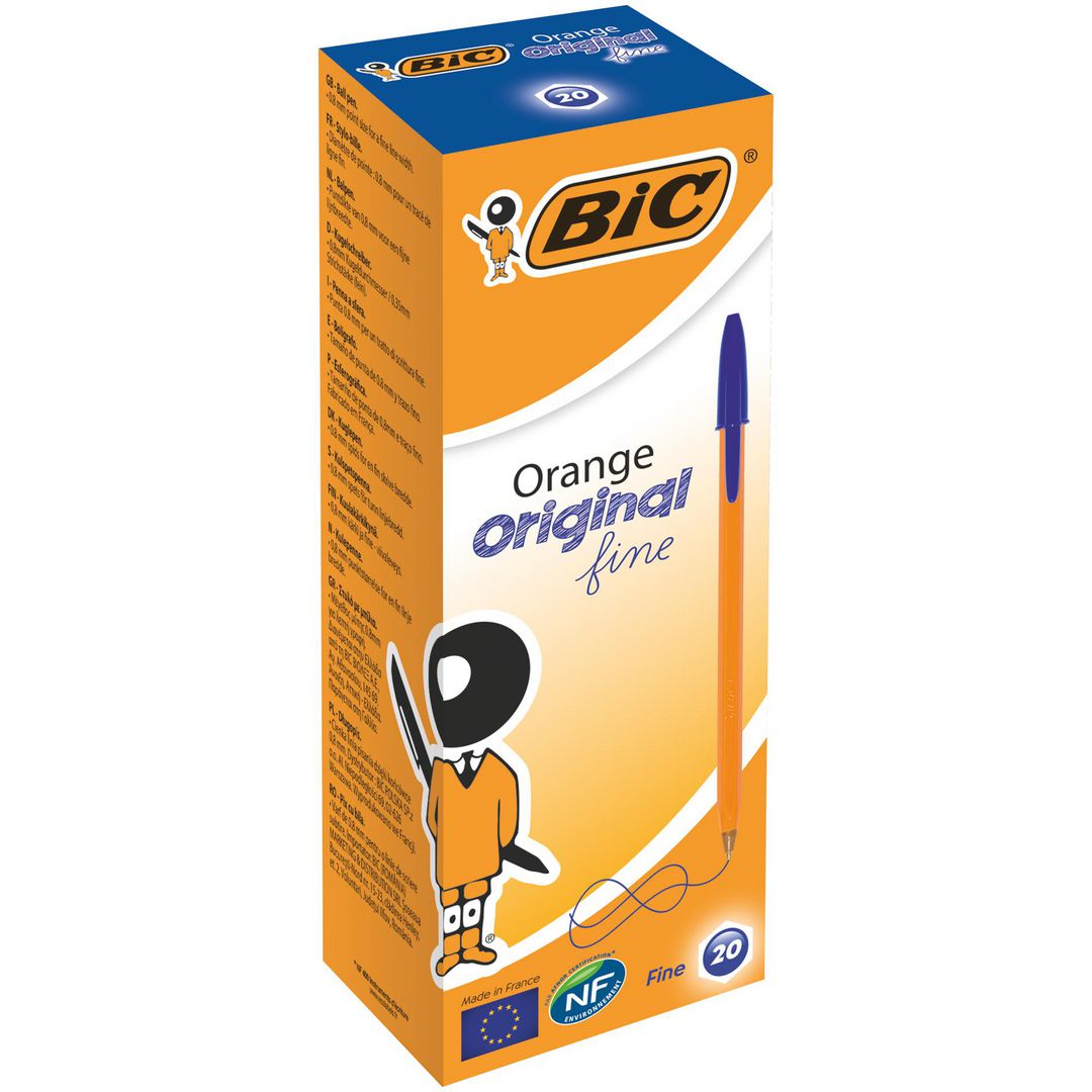 Kulepenn BIC Orange F - 20 stk
