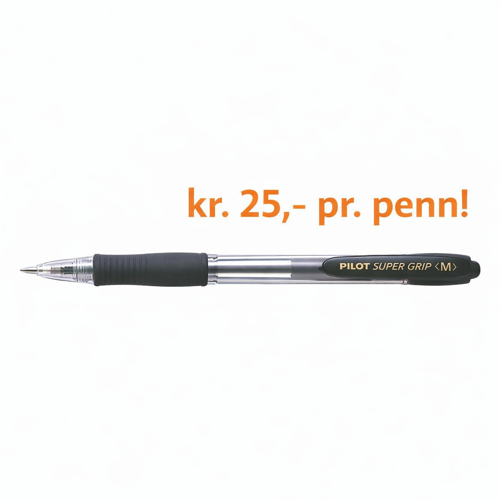 Kulepenn PILOT Supergrip M - 12 stk