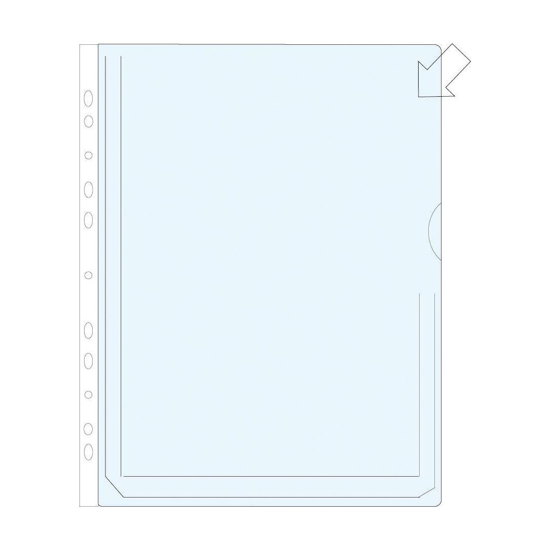 Plastlomme A4 L-åpn. eksp 180my - 25 stk