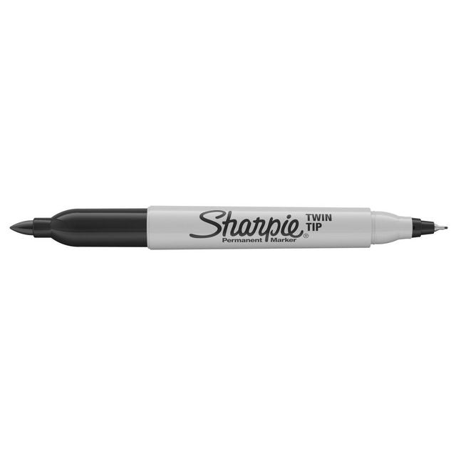 Merkepenn SHARPIE twin tip sort - 12 stk