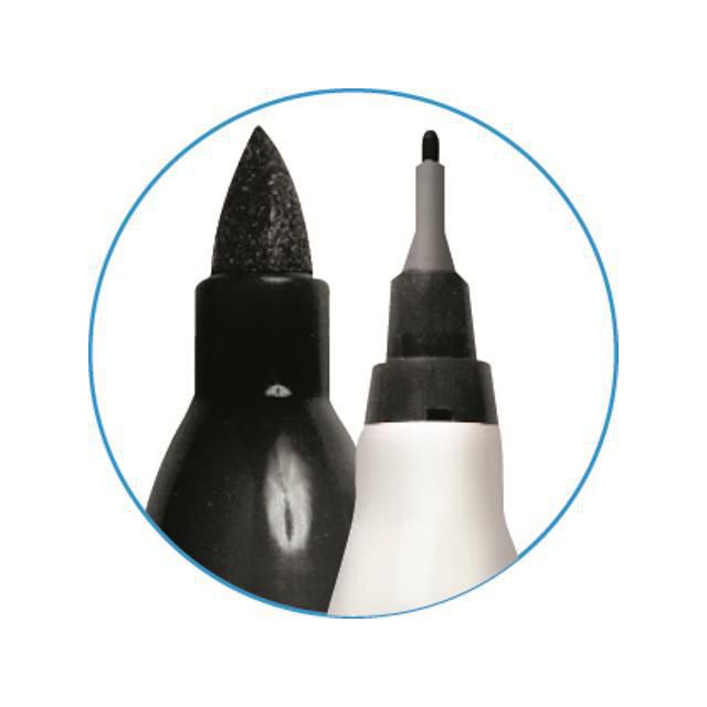 Merkepenn SHARPIE twin tip sort - 12 stk
