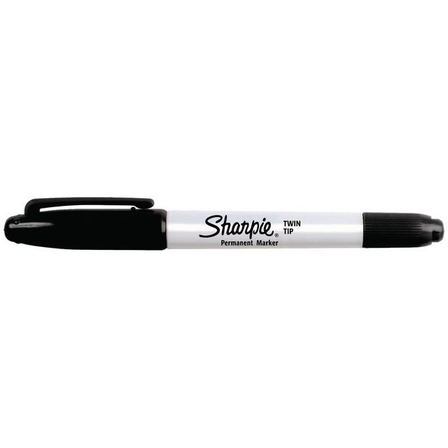 Merkepenn SHARPIE twin tip sort - 12 stk