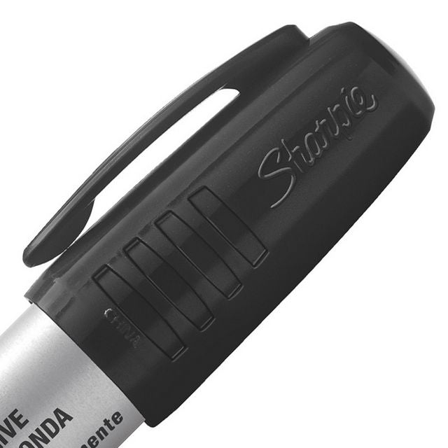 Merkepenn SHARPIE Small rund sort - 12 stk