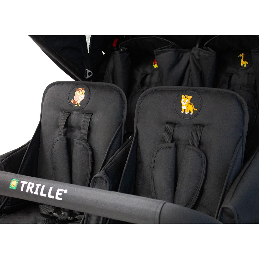 Barnebuss Stroller for 4 barn - dyremotiv